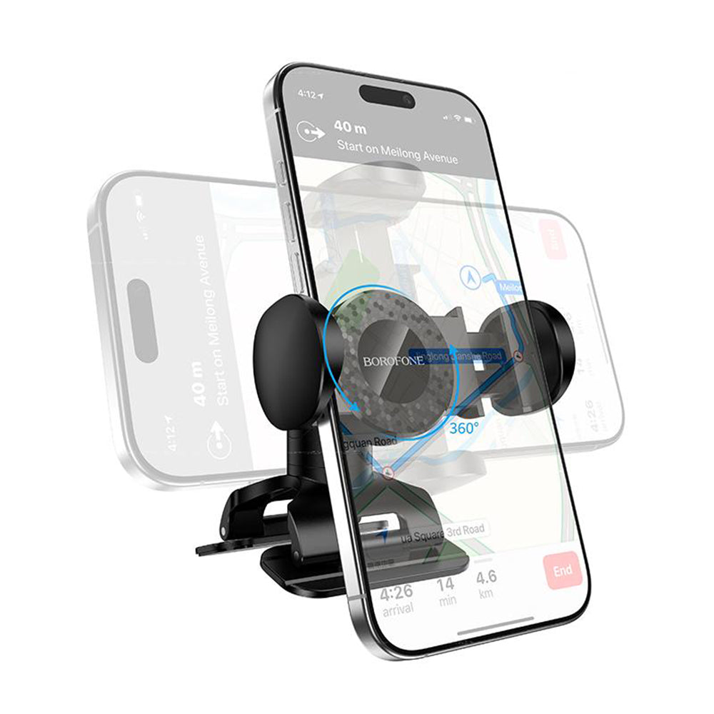 Suport Auto Borofone BH142, 4.5inch - 7inch, Negru