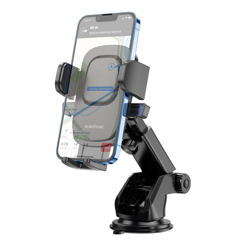 Suport Auto Borofone BH60 Dainty, 4.5inch - 7inch, Negru