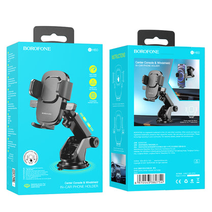 Suport Auto Borofone BH60 Dainty, 4.5inch - 7inch, Negru