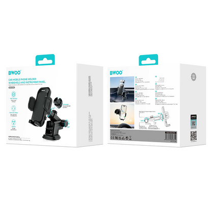 Suport Auto BWOO BO-ZJ125, 4.7inch - 6.7inch, Negru