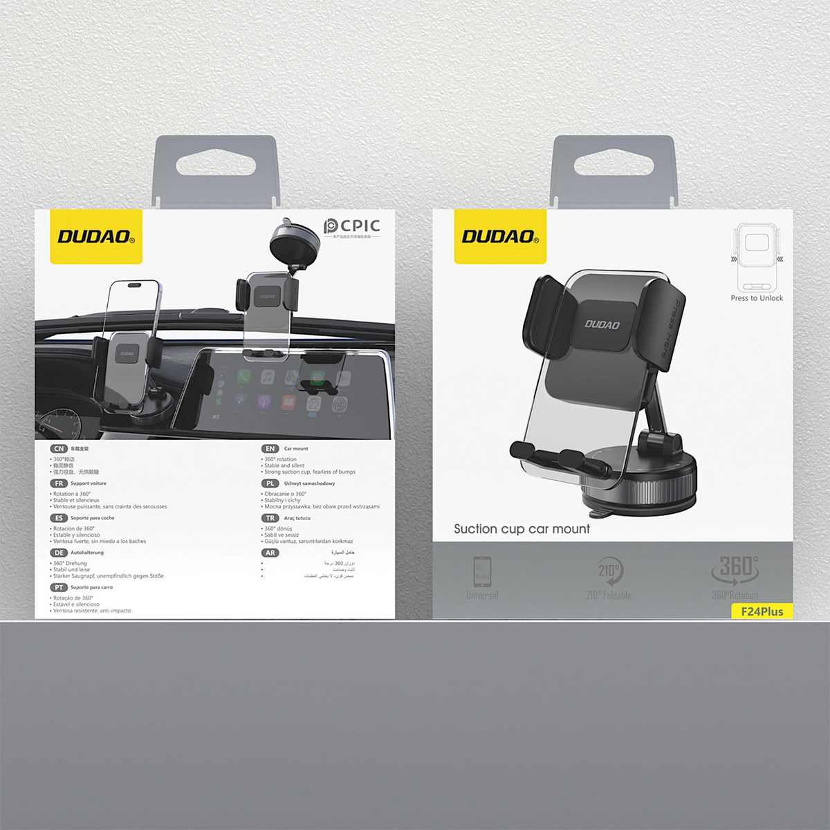 Suport Auto Dudao F24Plus, Universal, Negru
