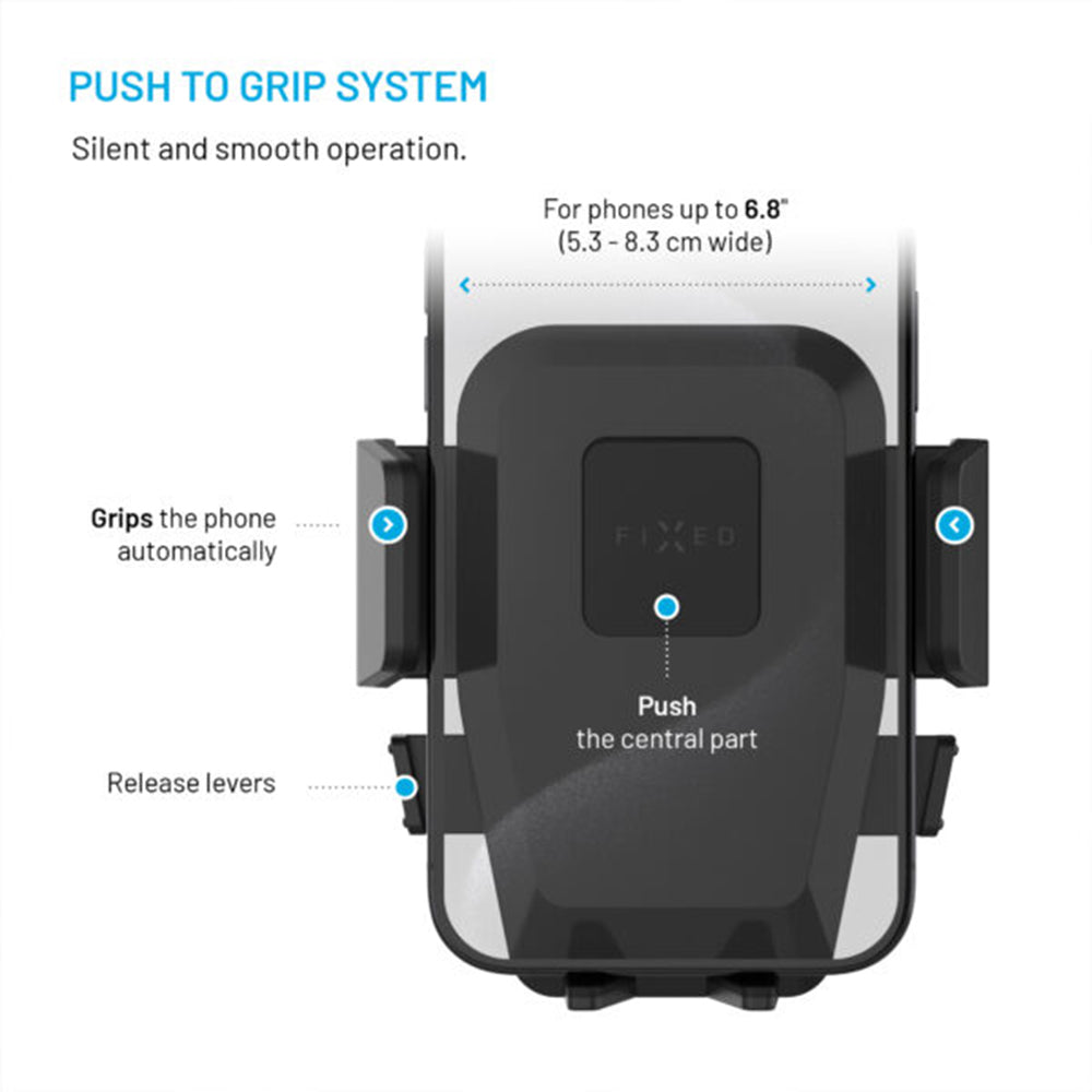 Suport Auto Fixed Iconiq Lock, Universal, Negru