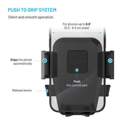 Suport Auto Fixed Iconiq Lock, Universal, Negru