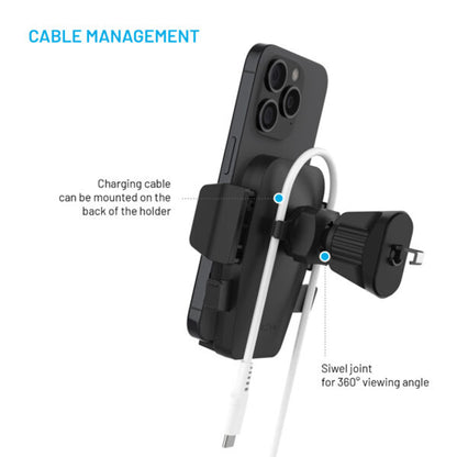 Suport Auto Fixed Iconiq Lock, Universal, Negru