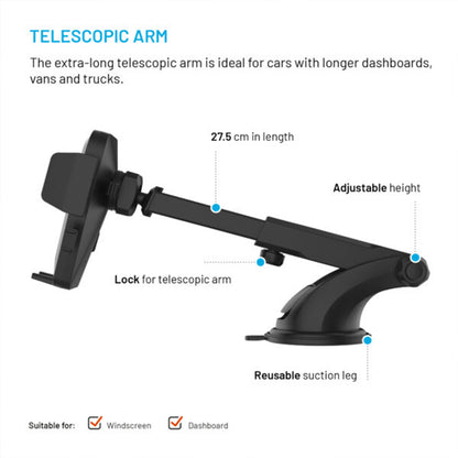Suport Auto Fixed Iconiq XXL, Universal, Negru