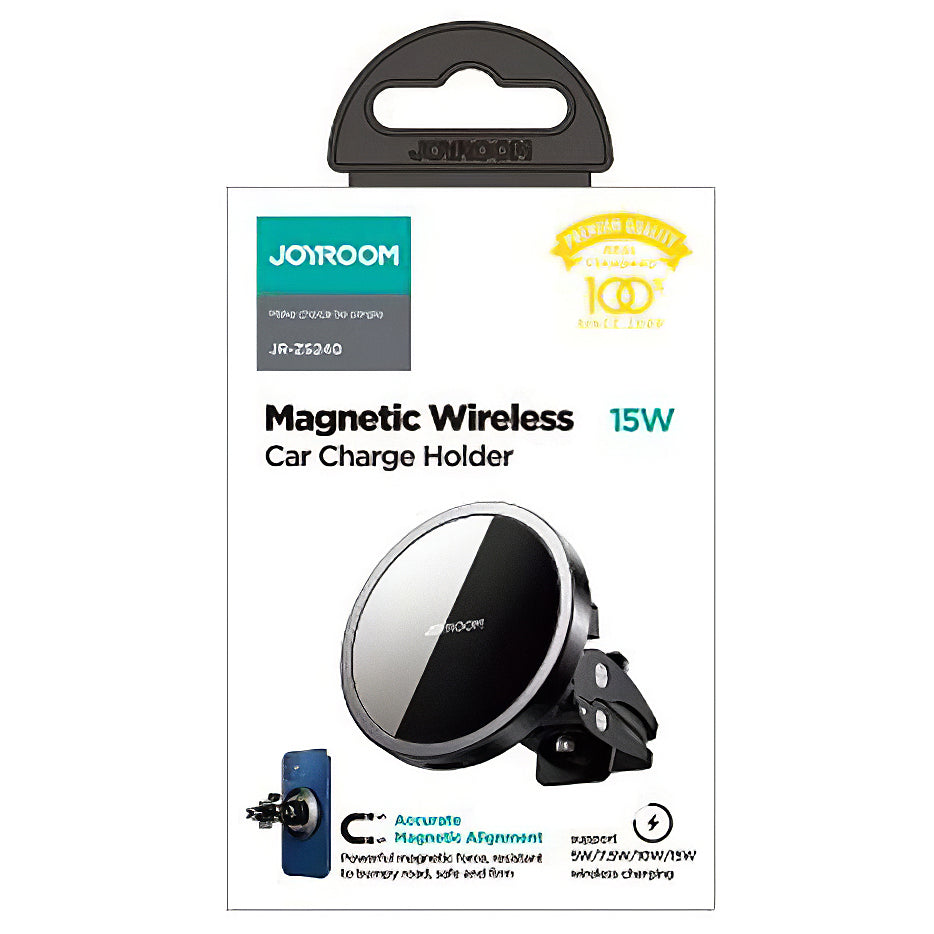 Incarcator Auto Wireless Joyroom JR-ZS240 Air Vent, 15W, 1.67A, Negru