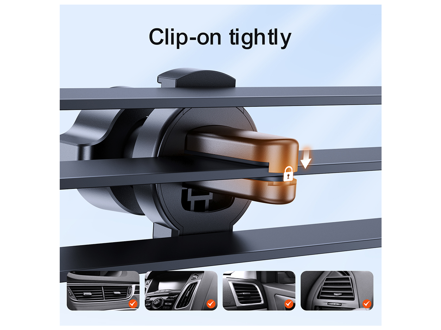 Suport Auto Joyroom JR-ZS283 Vent, 4.7inch - 6.7inch, Negru