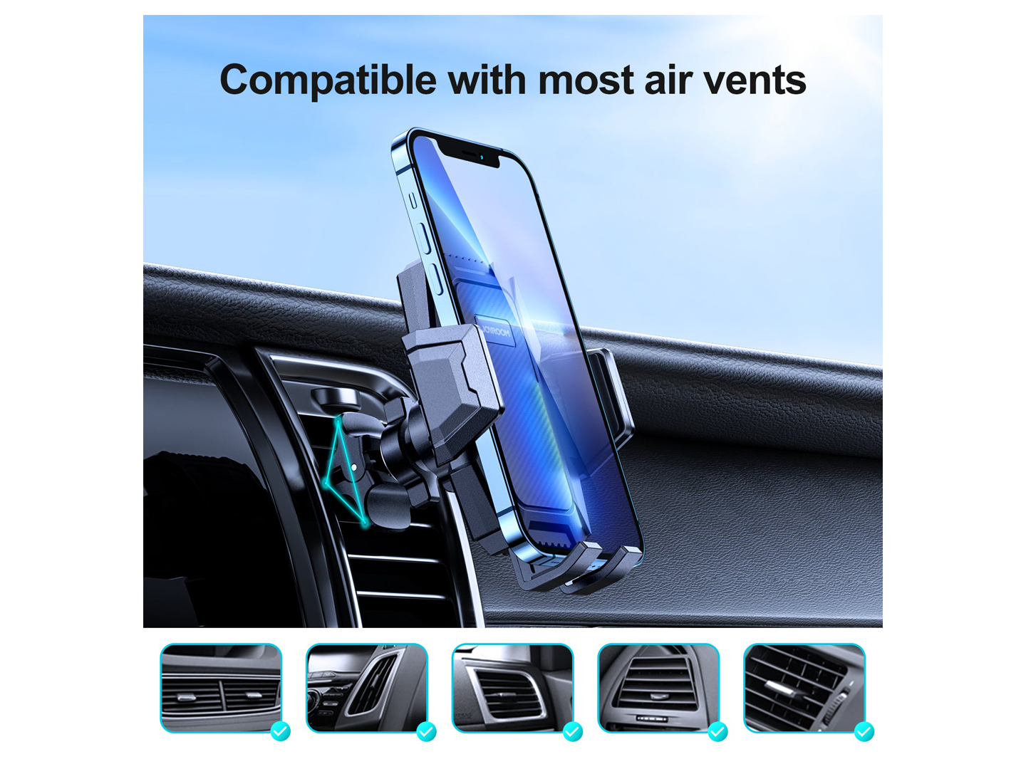 Suport Auto Joyroom JR-ZS285, 4.5inch - 6.5inch, Negru