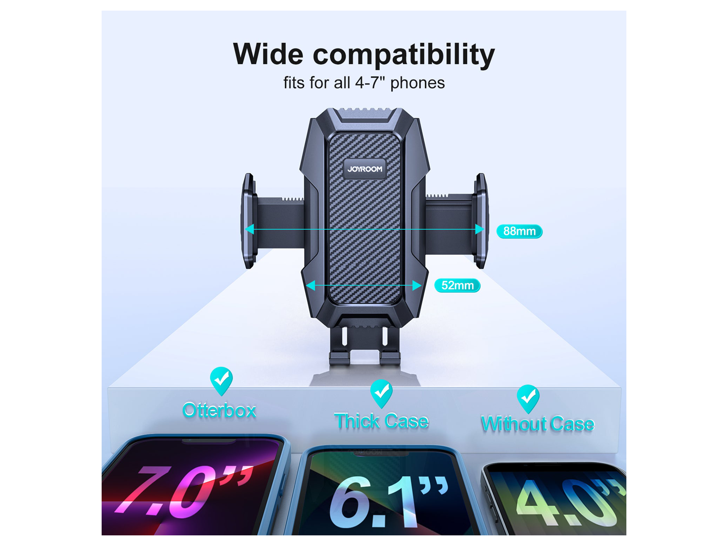 Suport Auto Joyroom JR-ZS285, 4.5inch - 6.5inch, Negru