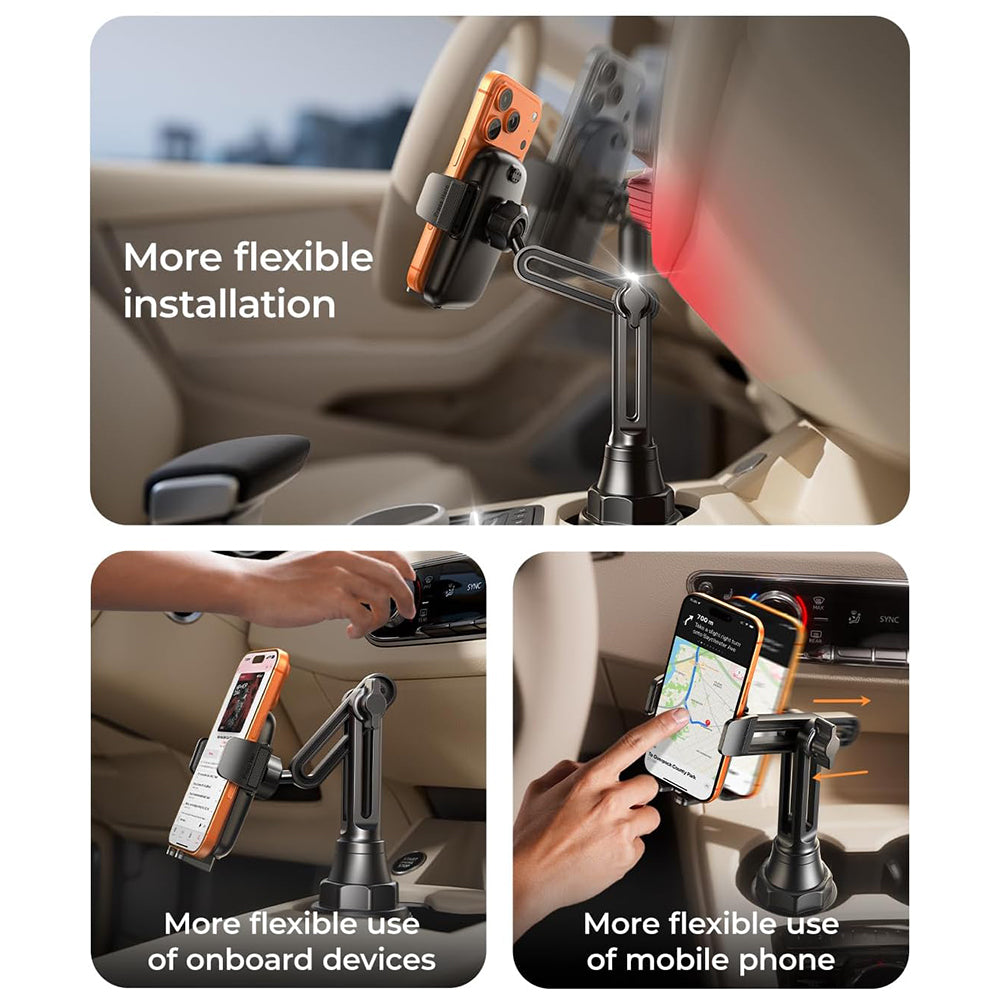 Suport Auto Lisen pentru Telefon / Tableta, 4.5inch - 12.9inch, Negru YL0223070048