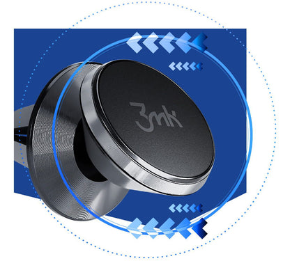 Suport  Auto Magnetic 3MK, Universal, Negru