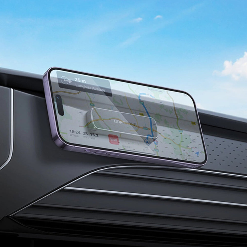 Suport Auto Magnetic Borofone BH121, 4.5inch - 7inch, Negru Gri