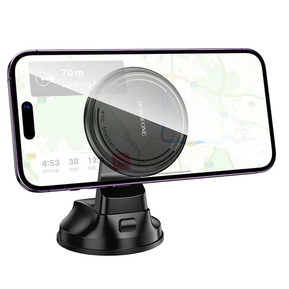 Suport Auto Magnetic Borofone BH136 Parker, 4.5inch - 7inch, Negru