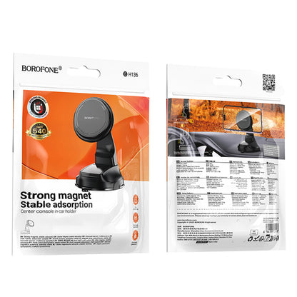 Suport Auto Magnetic Borofone BH136 Parker, 4.5inch - 7inch, Negru