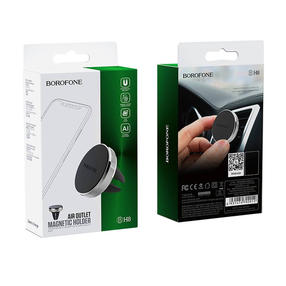 Suport Auto Magnetic Borofone BH8, Universal, Negru