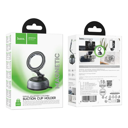 Suport Auto Magnetic HOCO H92, Universal, Gri