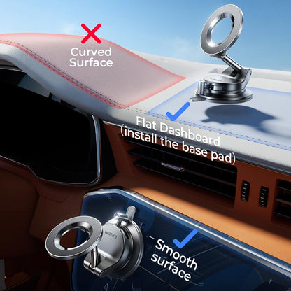 Suport Auto Magnetic Lisen A608, 4inch - 7 inch, Negru