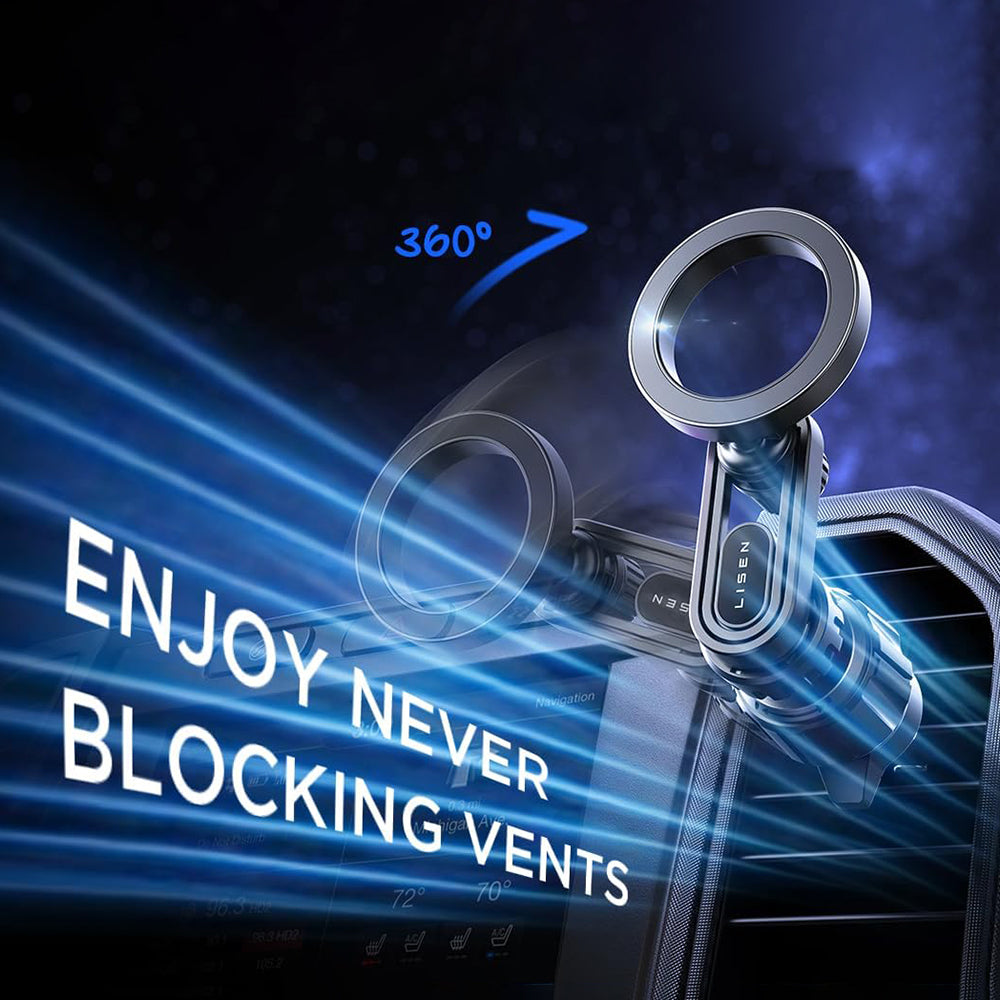 Suport Auto Magnetic Lisen, Universal, Negru YL0222100001