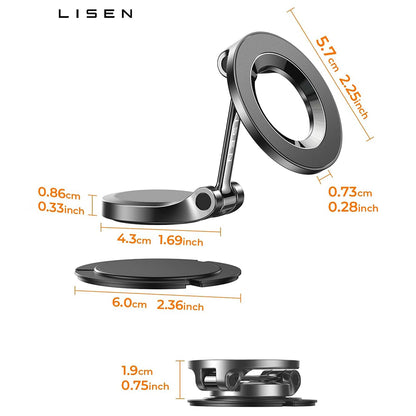 Suport Auto Magnetic Lisen, Universal, Negru YL0223080002