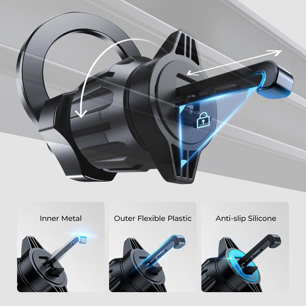 Suport Auto Magnetic Lisen, Universal, Negru YL0223110033