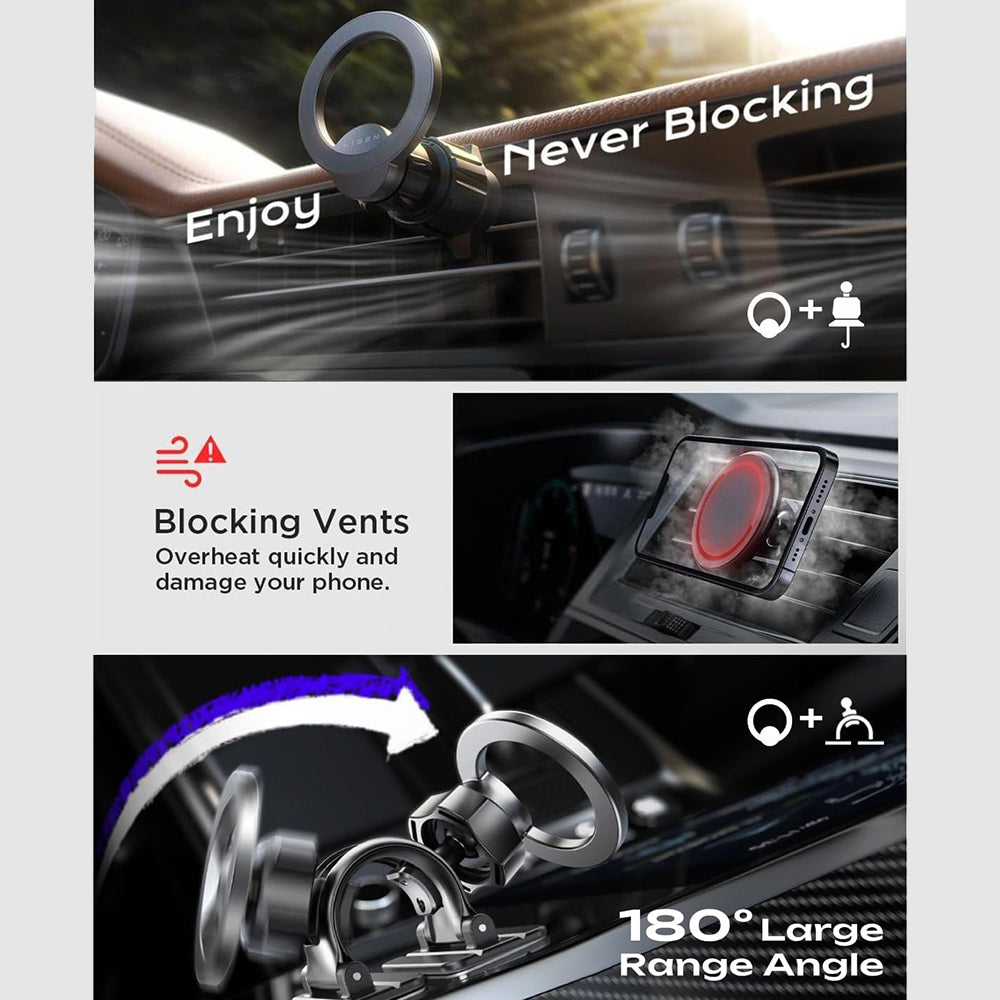 Suport Auto Magnetic Lisen, Universal, Negru YL0223110033