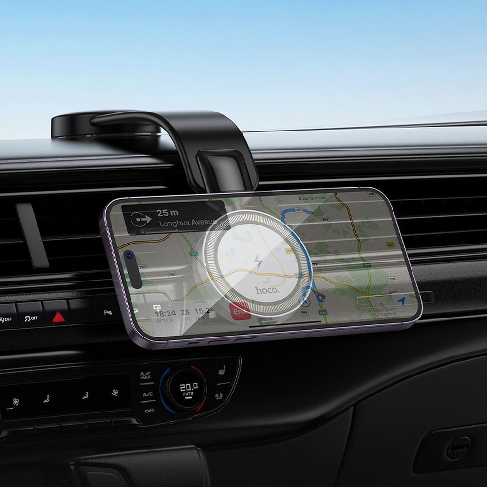 Incarcator Auto Wireless HOCO HW29, 15W, 1.67A, Negru