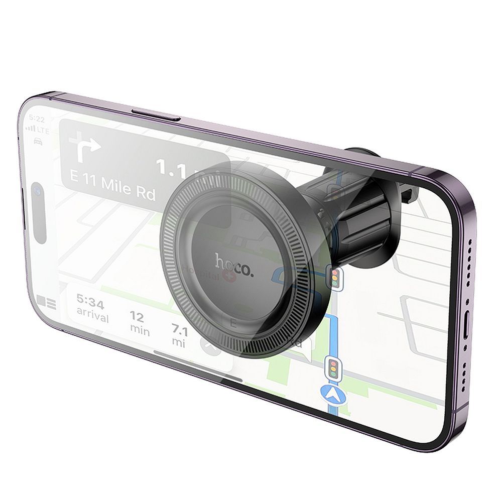 Suport Auto Magnetic HOCO H56, Universal, Negru