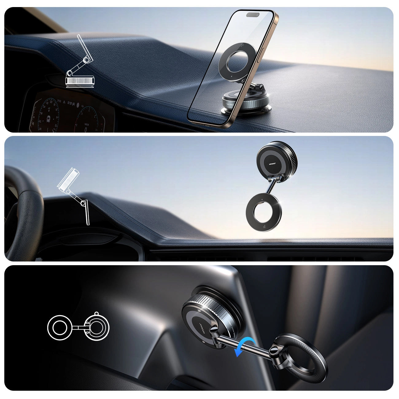 Suport Auto Magnetic Joyroom JR-ZS501, Universal, Negru