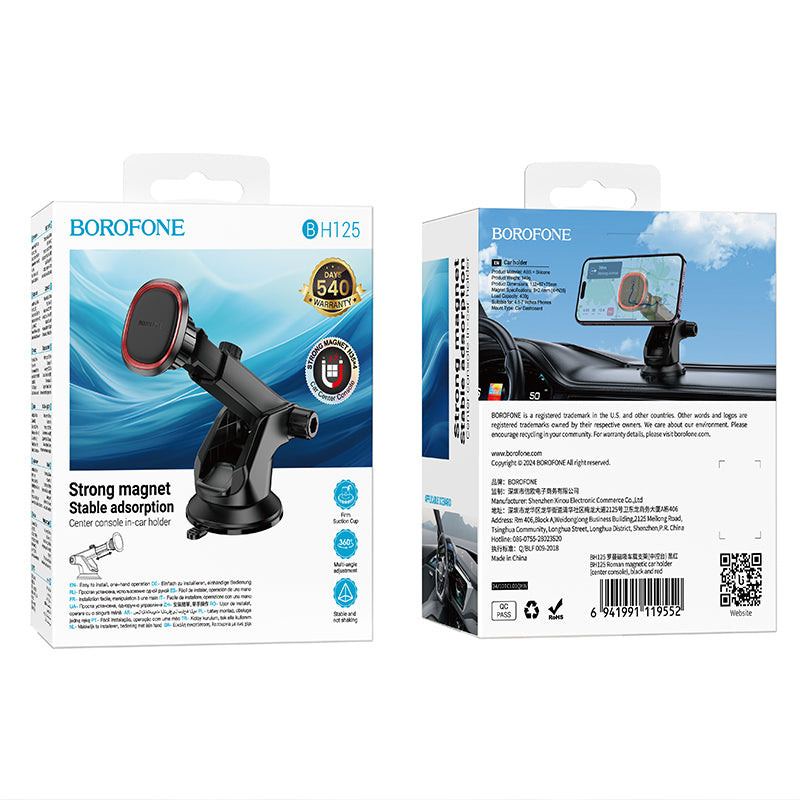 Suport Auto Magnetic Borofone BH125 Roman, Universal, Negru