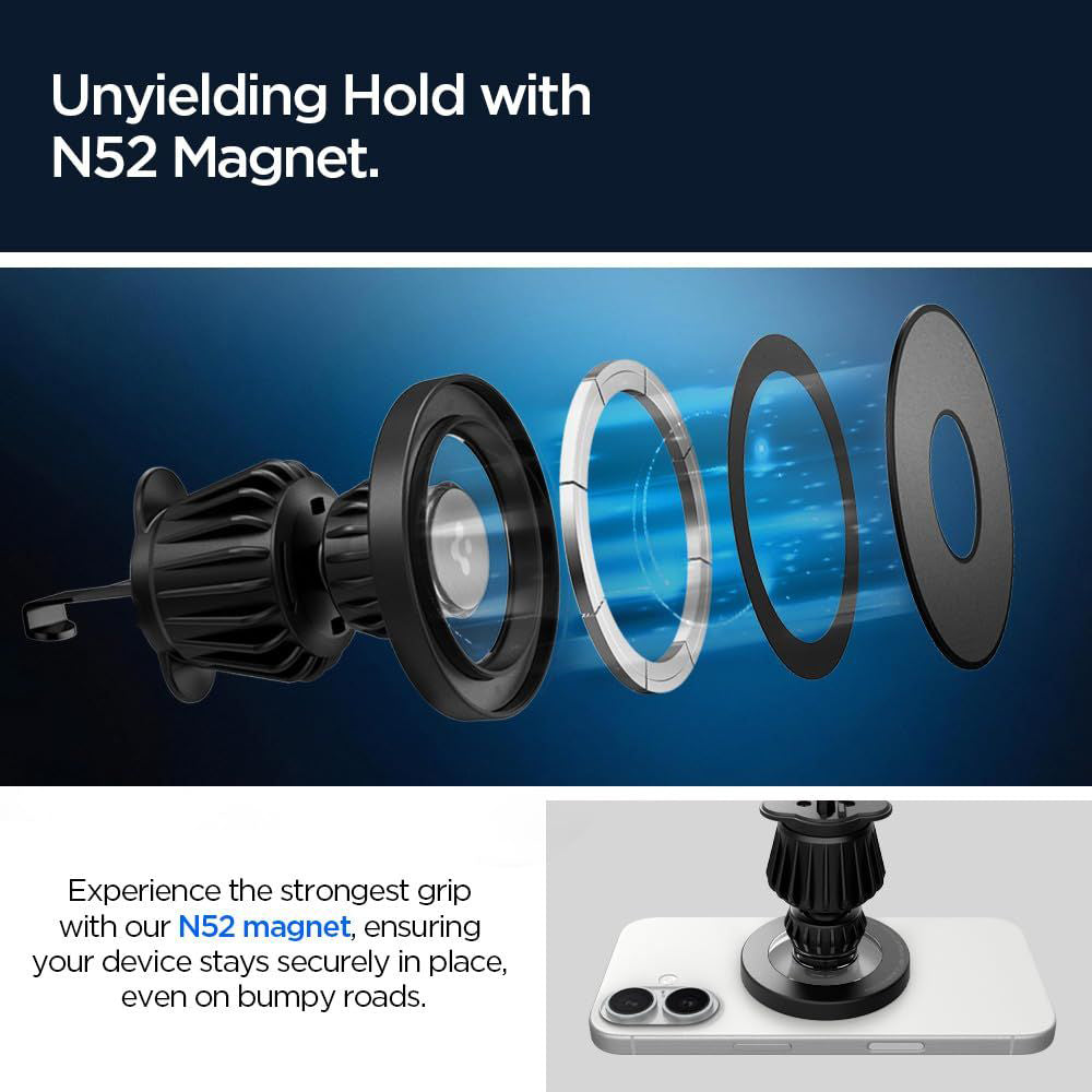 Suport Auto Magnetic Spigen MFT13, Universal, Negru