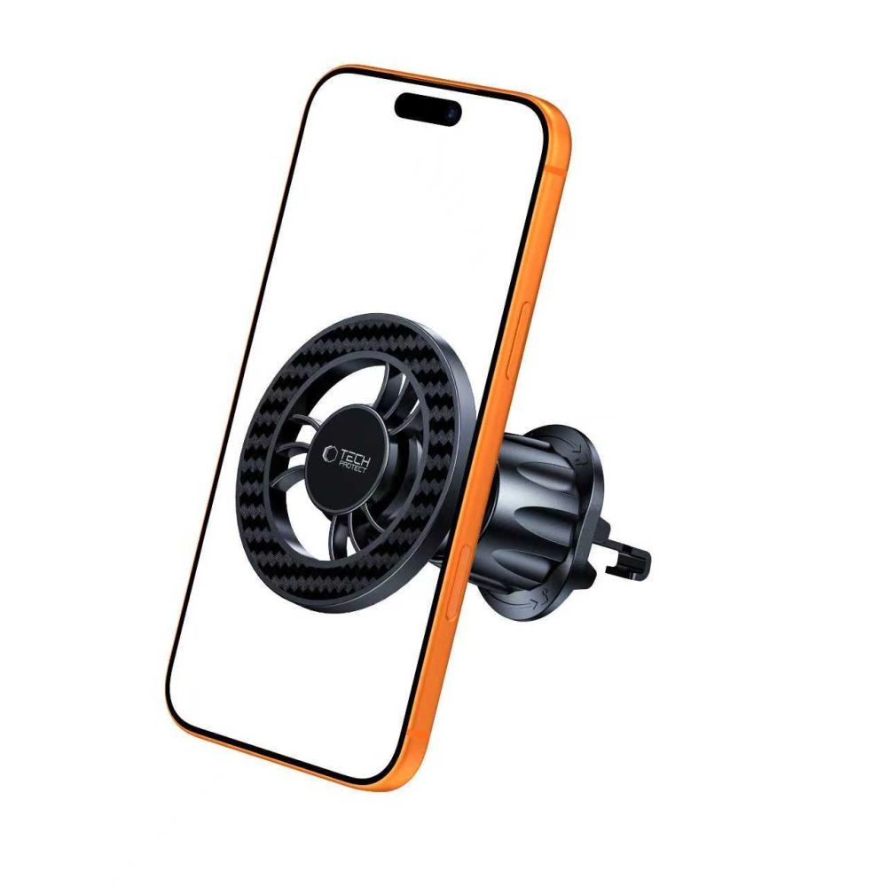 Suport Auto Magnetic Tech-Protect N56 Carbon Vent, Universal, Negru