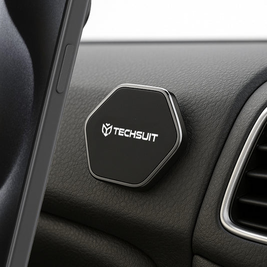 Suport Auto Magnetic Techsuit HOLD210-C, Universal, Negru