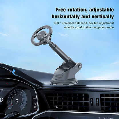 Suport Auto Magnetic Techsuit S12, Universal, Negru