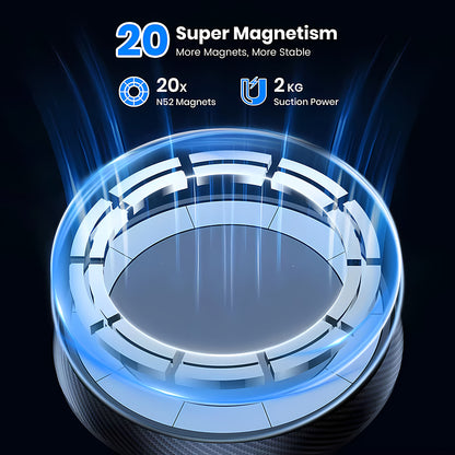 Suport Auto Magnetic Techsuit S12, Universal, Negru