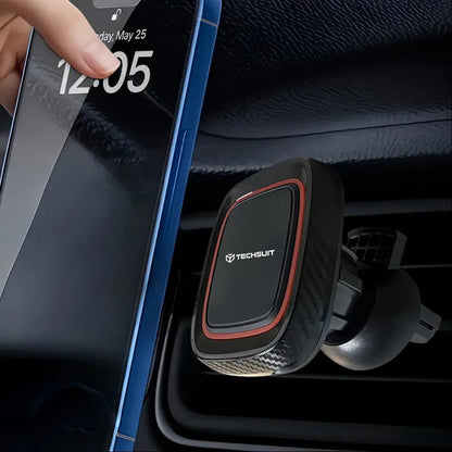 Suport Auto Magnetic Techsuit S5, Universal, Negru Rosu
