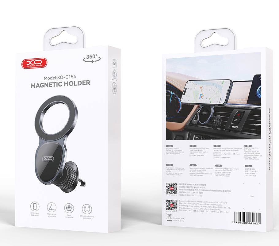 Suport Auto Magnetic XO Design C154, Universal, Negru