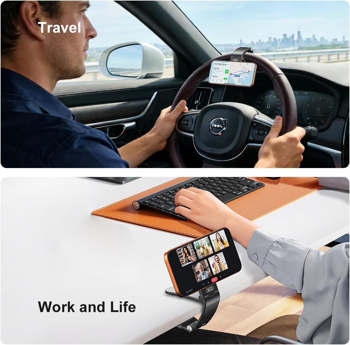 Suport Auto Magnetic XO Design C191, Universal, Negru