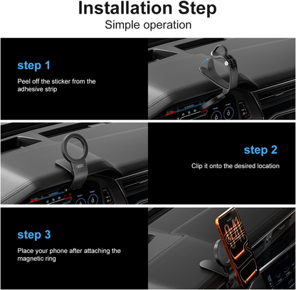 Suport Auto Magnetic XO Design C191, Universal, Negru