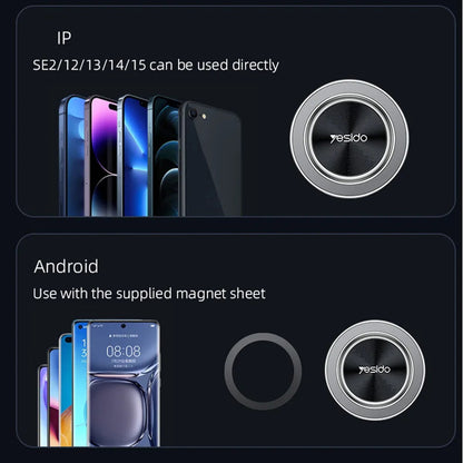 Suport Auto Magnetic Yesido C179, Universal, Negru