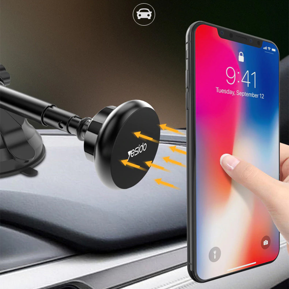 Suport Auto Magnetic Yesido C41, Universal, Negru