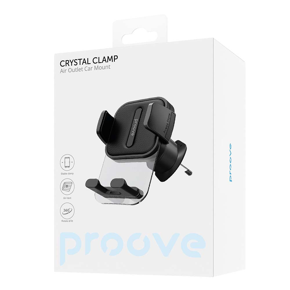Suport Auto Proove Crystal Clamp, 4.7inch - 6.9inch, Negru CHCC00000001