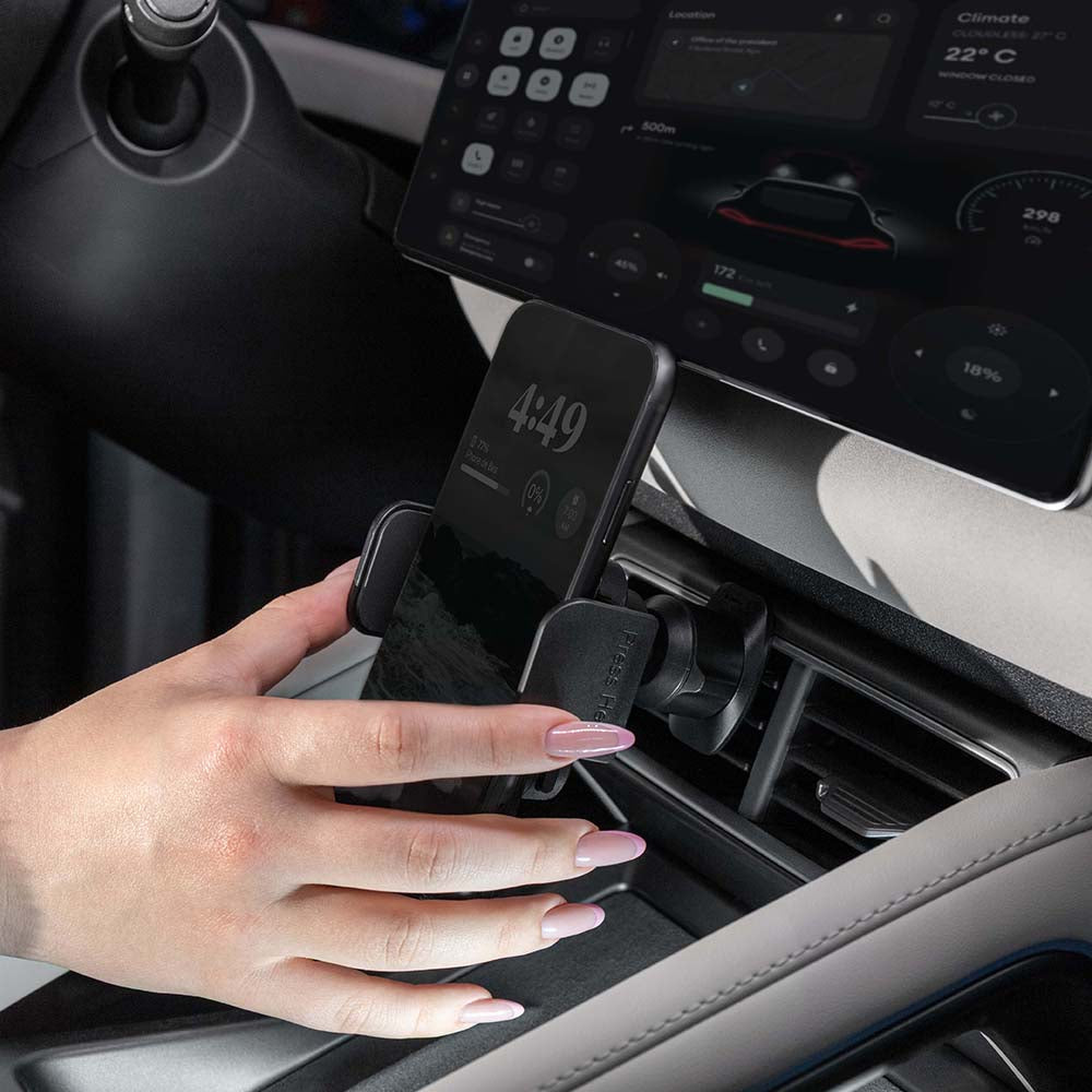 Suport Auto Proove Crystal Clamp Plus Vent, 4.7inch - 6.9inch, Negru CHCCP0000001