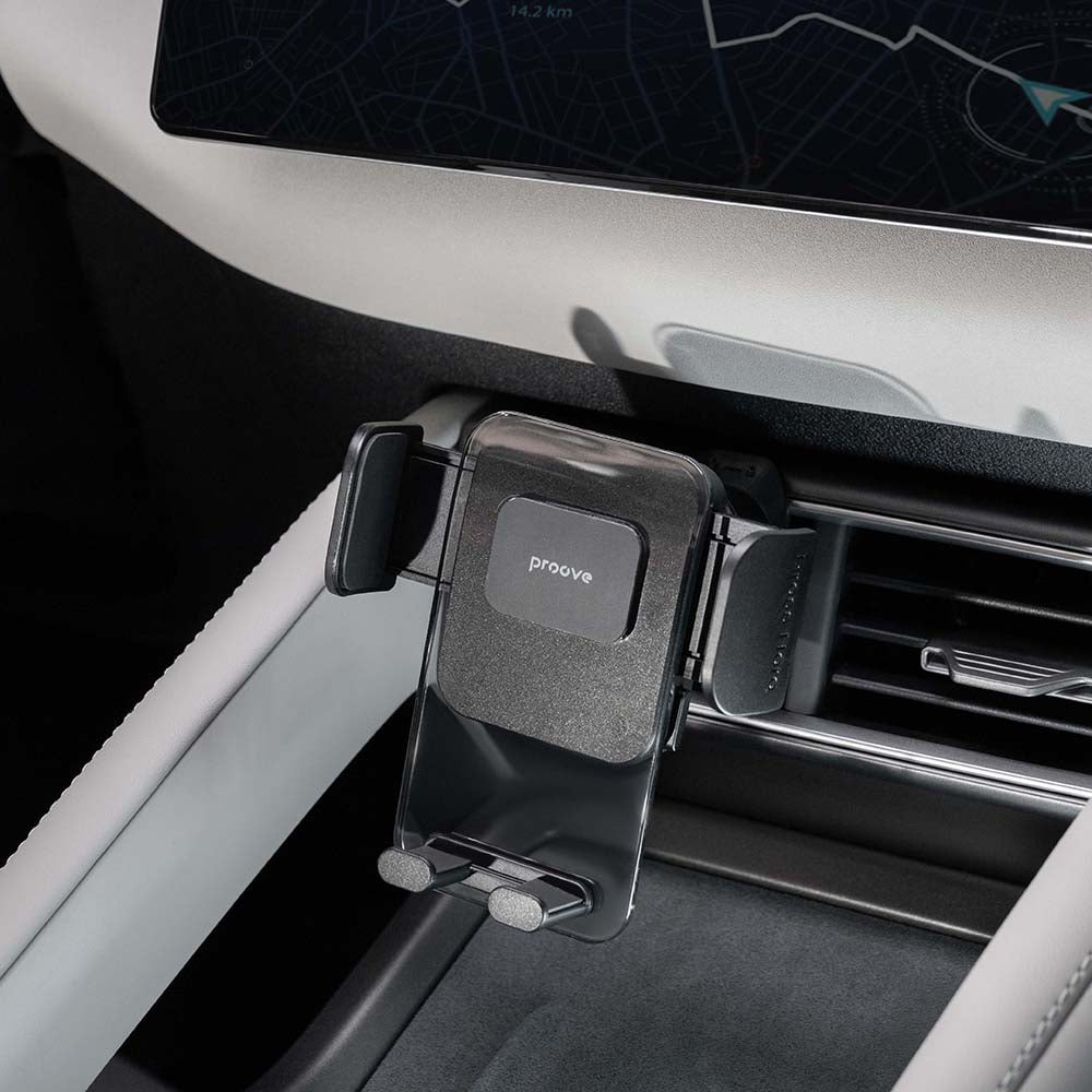 Suport Auto Proove Crystal Clamp Plus Vent, 4.7inch - 6.9inch, Negru CHCCP0000001