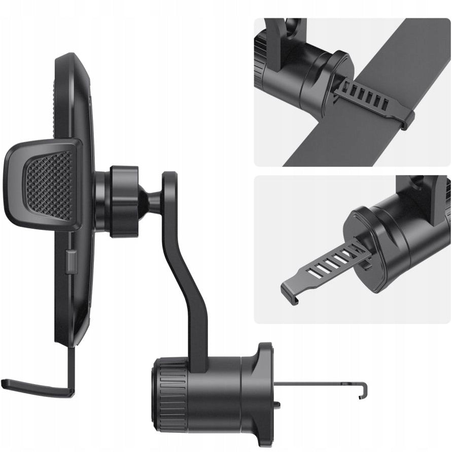 Suport Auto Tech-Protect V8 Rotary Vent, Universal, Negru