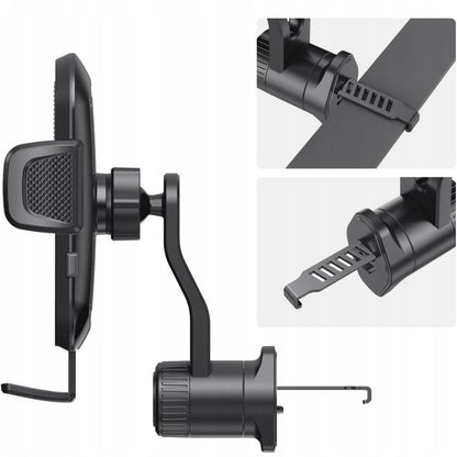 Suport Auto Tech-Protect V8 Rotary Vent, Universal, Negru