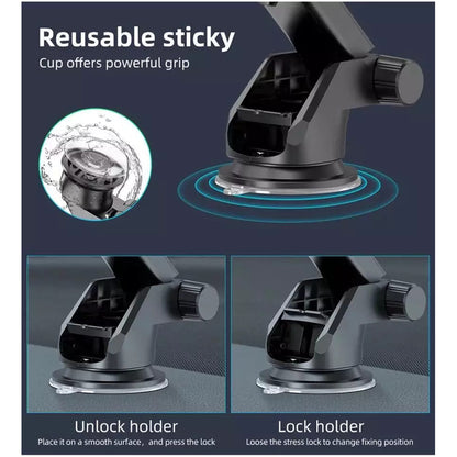 Suport Auto Techsuit S113, Universal, Negru