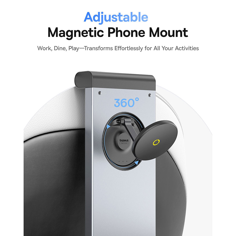 Suport Auto Magnetic Tetiera Baseus MagPro II, Universal, Negru C40272901121-00