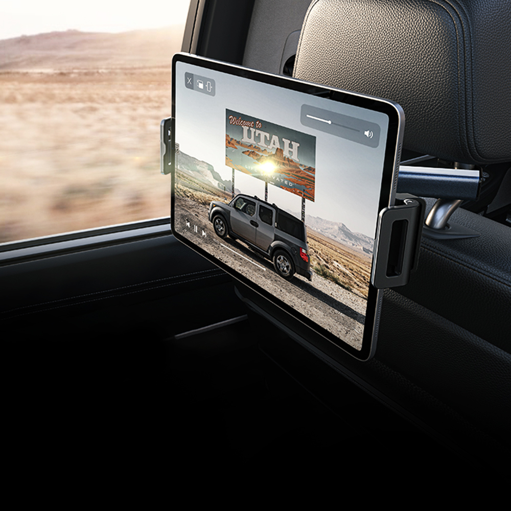 Suport Auto Tetiera Lisen pentru Telefon / Tableta, 4.7inch - 12.9inch, Negru, Resigilat YL0221030002