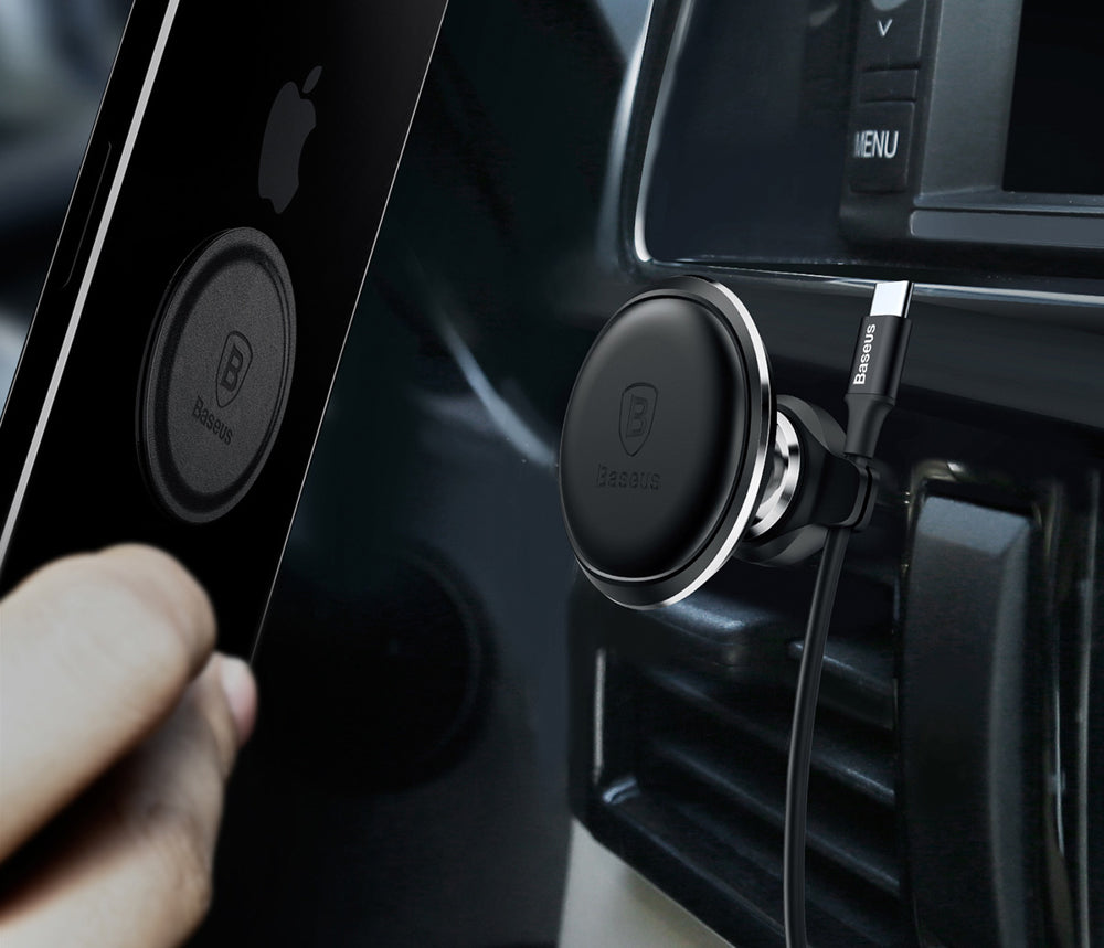 Suport Auto Magnetic Baseus Air Vent, Universal, Negru SUGX-A0