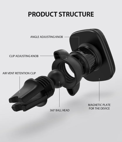 Suport Auto Magnetic Ringke Power Clip, Universal, Negru